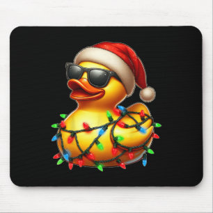 Rubber Duck Sungles Cute Christmas Xmas Mouse Mat