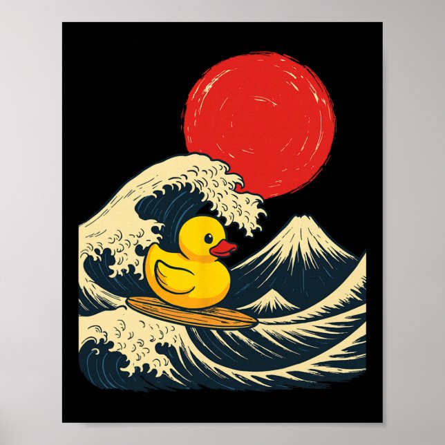 Rubber Duck Surfing Japanese _3  Poster (Front)