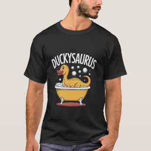 Rubber Duck T-Rex Dinosaur Dino Duckie Funny Rubbe T-Shirt