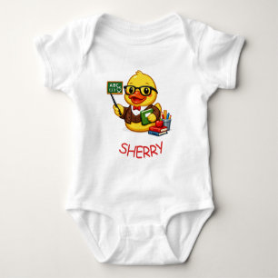 Rubber Duck Teacher Baby Bodysuit