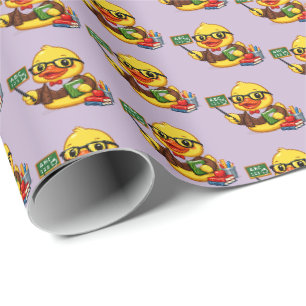 Rubber Duck Teacher Wrapping Paper