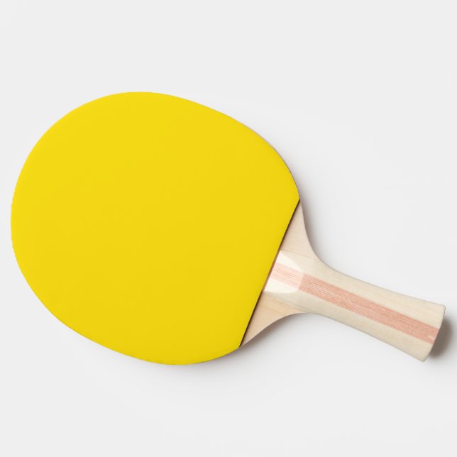 Rubber Duck Toy Yellow Autumn Fall Solid Colour Ping Pong Paddle (Side)