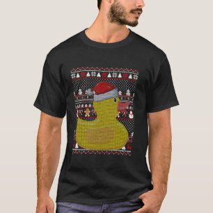 Rubber Duck Ugly Santa Hat Duck Christmas T-Shirt