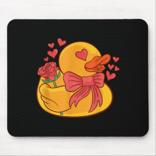 Rubber Duck Valentines Day Rubber Duckie  Mouse Mat