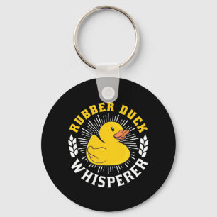 Rubber Duck Whisperer Key Ring