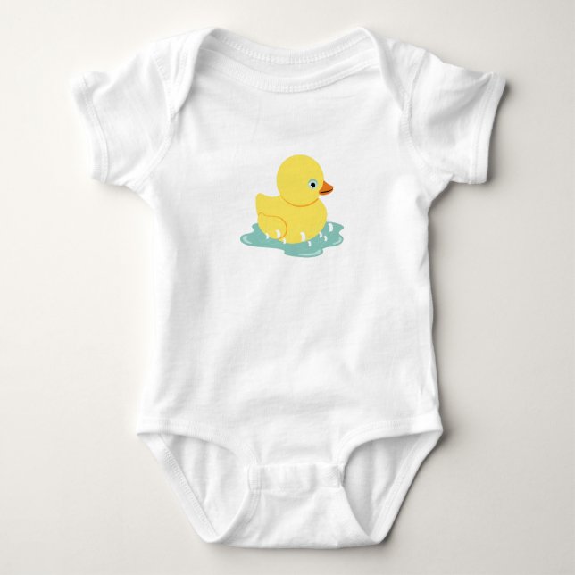 Rubber  Duckie Baby Bodysuit (Front)