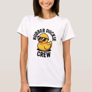 Rubber Duckie Crew Boat Pontoon Funny Rubber Duck T-Shirt