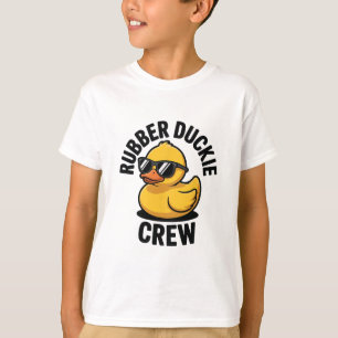Rubber Duckie Crew Boat Pontoon Funny Rubber Duck T-Shirt