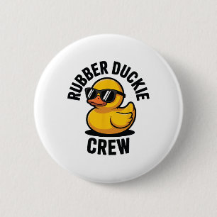 Rubber Duckie Crew Cruise Squad Summer Vacation Cr 6 Cm Round Badge