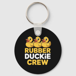 Rubber Duckie Crew Enjoying The Cruise Ship Vacati Key Ring