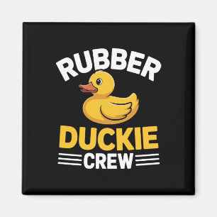 Rubber Duckie Crew Funny Duck Animal Cute Kawaii D Magnet