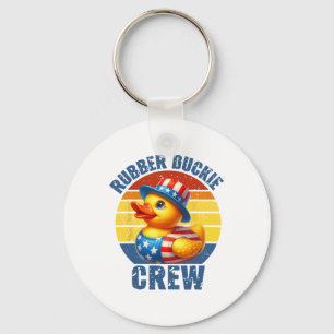 Rubber Duckie Crew Funny Duck Key Ring