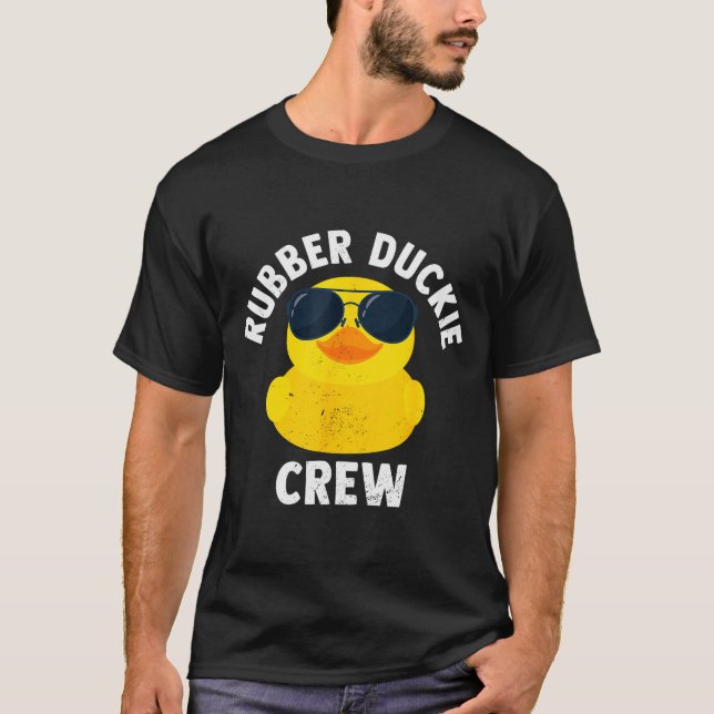 Rubber Duckie Crew Funny Rubber Duck  T-Shirt (Front)