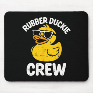 Rubber Duckie Crew Funny Yellow Duck Cool Squad Ma Mouse Mat