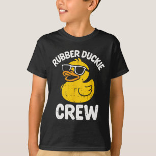 Rubber Duckie Crew Funny Yellow Duck Cool Squad Ma T-Shirt
