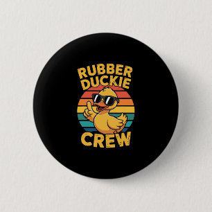 Rubber Duckie Crew Love Duck Cute Duck Retro Vinta 6 Cm Round Badge
