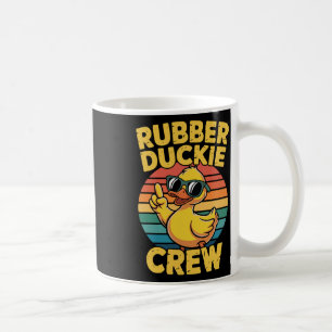 Rubber Duckie Crew Retro Duck Vintage Duck Funny Coffee Mug