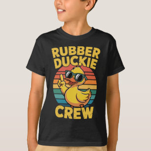 Rubber Duckie Crew Retro Duck Vintage Duck Funny T-Shirt