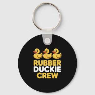 Rubber Duckie Crew Three Ducks Funny Ducks Ducklin Key Ring