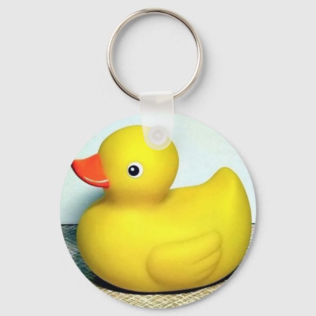 Rubber Duckie Cute Kids Toy  Key Ring (Front)