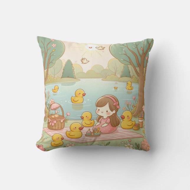 Rubber Duckie Duck  Cushion (Front)
