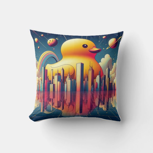 Rubber Duckie Duck  Cushion (Front)