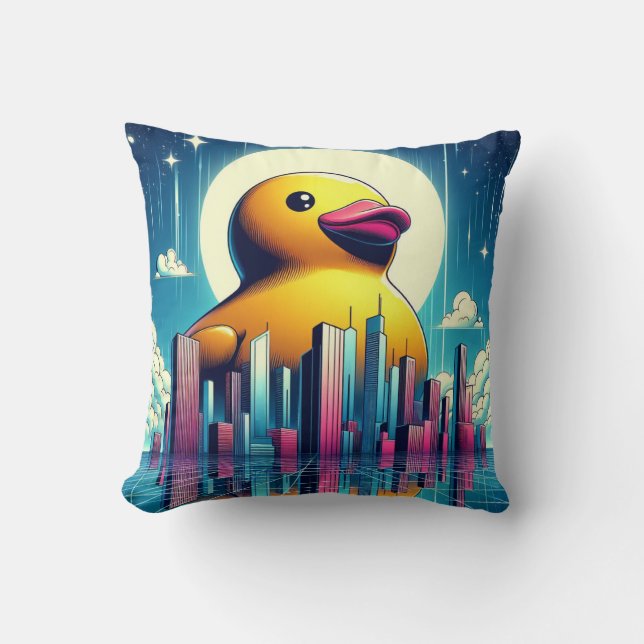 Rubber Duckie Duck  Cushion (Front)