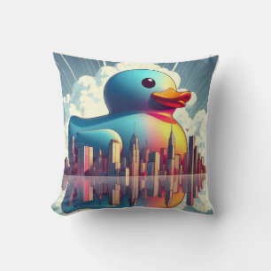 Rubber Duckie Duck  Cushion