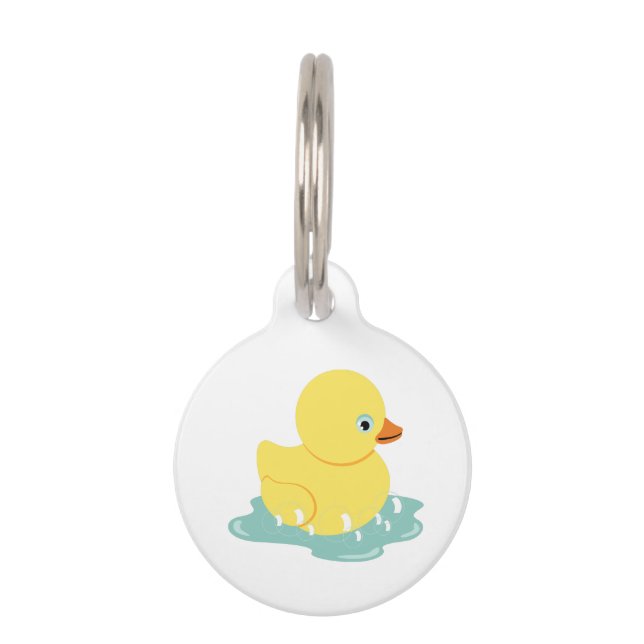Rubber  Duckie Pet Tag (Front)