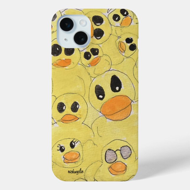 Rubber Duckies Case-Mate iPhone Case (Back)