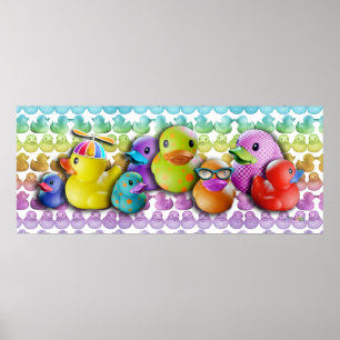 Rubber Duckies Poster, Prints