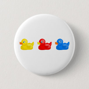Rubber Ducks 6 Cm Round Badge