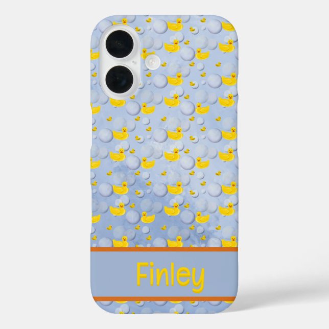 Rubber ducks and bubbles pattern Case-Mate iPhone case (Back)