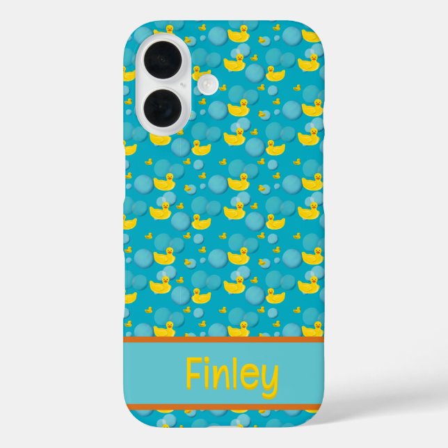 Rubber ducks and bubbles pattern Case-Mate iPhone case (Back)
