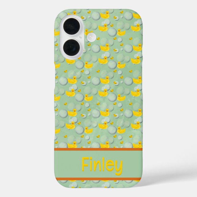 Rubber ducks and bubbles pattern Case-Mate iPhone case (Back)