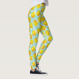 Rubber Ducks Bath Pattern Leggings