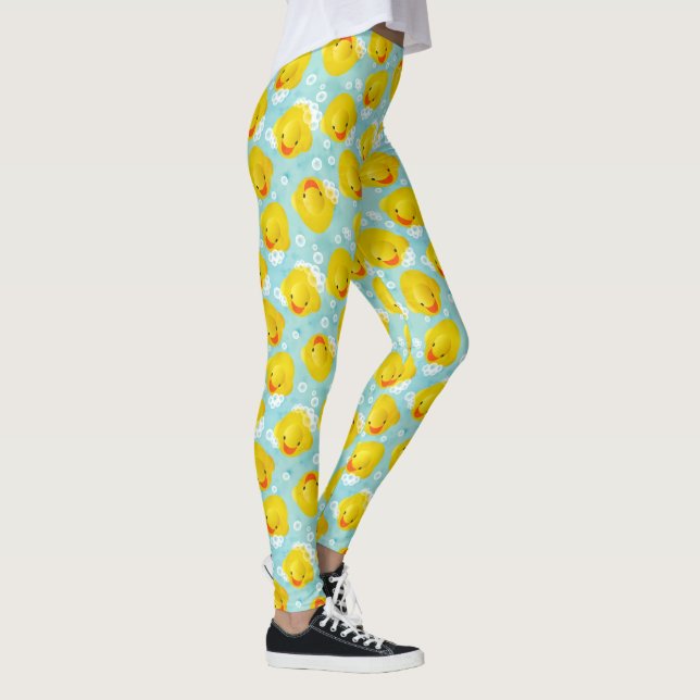 Rubber Ducks Bath Pattern Leggings (Right)
