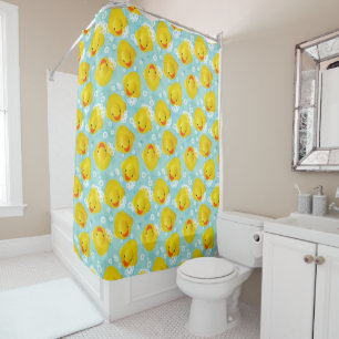 Rubber Ducks Bath Pattern Shower Curtain