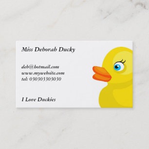 Rubber Ducks, Business Card
