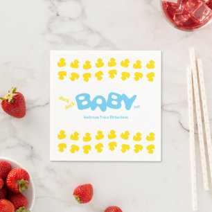 Rubber Ducks Duck Duck Baby baby shower Napkin