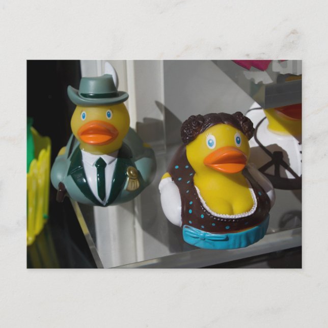 Rubber Ducks In Traditional Costumes Postcard (Front)