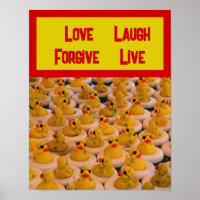 Rubber Ducks Inspirational Love Laugh Live
