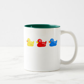 Rubber Ducks Two-Tone Coffee Mug