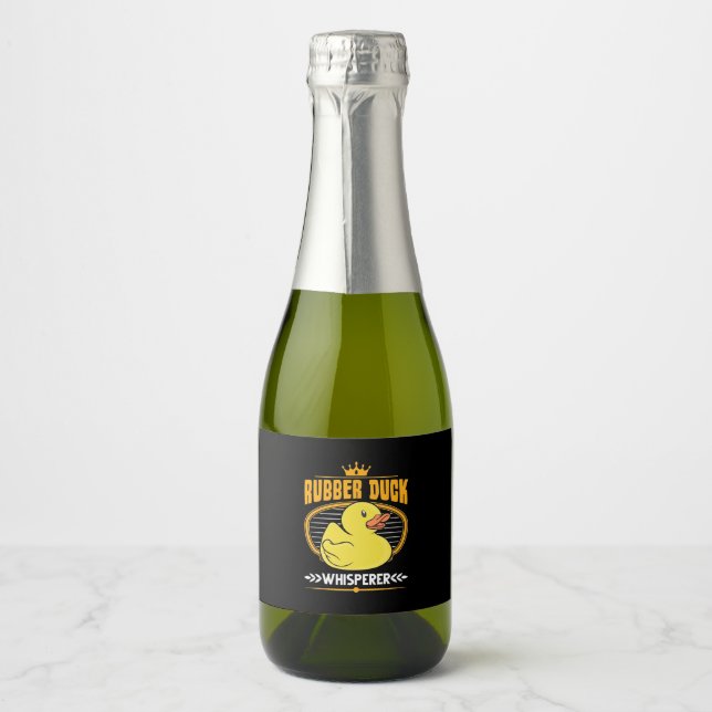 Rubber Ducks Whisperer Sparkling Wine Label (Front)