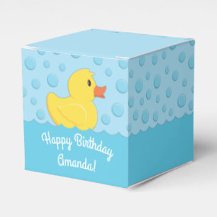 Rubber Ducky 1st Birthday Party Kids Baby Favour Box