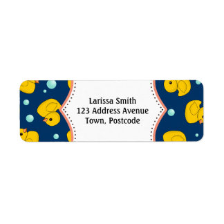Rubber Ducky address label