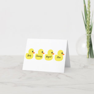 Rubber Ducky Baby Announcement Cards
