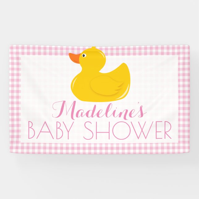 Rubber Ducky Baby Shower Banner (Horizontal)