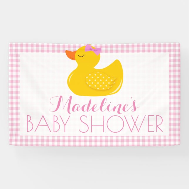 Rubber Ducky Baby Shower Banner (Horizontal)
