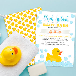 Rubber Ducky Baby Shower Invitation – Splish Splas